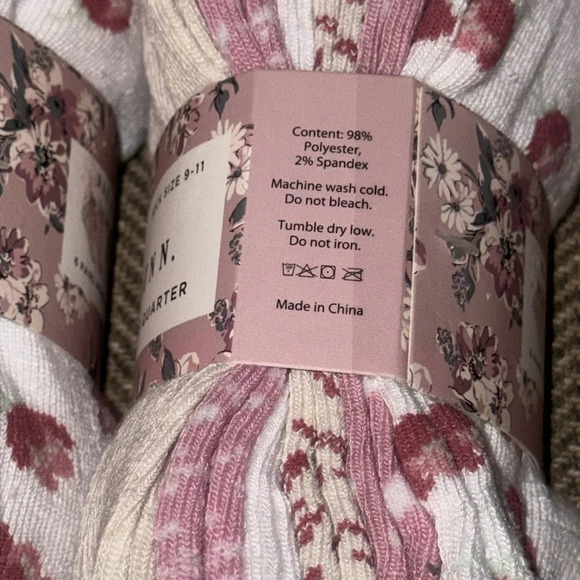 NWT Rae Dunn Women’s Quarter Socks 9-11 “MOM” 4 packs = 24 pair total - Picture 11 of 11